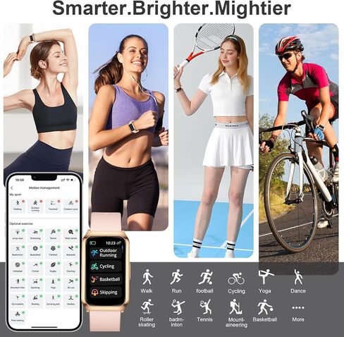 GADIXY Smart Watch,Fitness Tracker Watch 7 Day+ Battery with Heart Rate/Step Counter/Calories/SPO2/Sleep Monitor,IP68 Fitness Smart Watches for Women (Rosegold, 1.47inch) in Saudi Arabia
