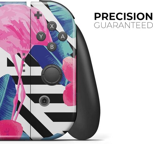 Design Skinz - Compatible with Nintendo DSi XL - Skin Decal Protective Scratch-Resistant Removable Vinyl Wrap Cover - Vivid Tropical Chevron Floral v2 in Saudi Arabia