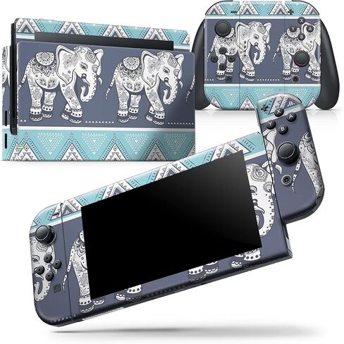 Design Skinz - Compatible with Nintendo DSi XL - Skin Decal Protective Scratch-Resistant Removable Vinyl Wrap Cover - Walking Sacred Elephant Pattern in Saudi Arabia