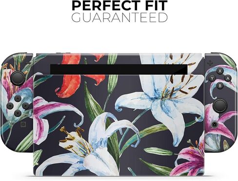 Design Skinz - Compatible with Nintendo DSi XL - Skin Decal Protective Scratch-Resistant Removable Vinyl Wrap Cover - Tropical Summer Floral v3 in Saudi Arabia