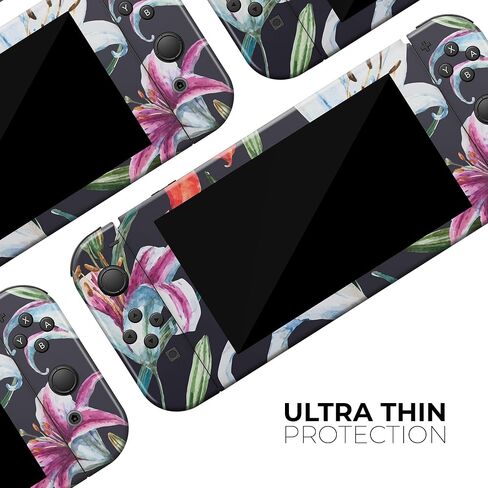 Design Skinz - Compatible with Nintendo DSi XL - Skin Decal Protective Scratch-Resistant Removable Vinyl Wrap Cover - Tropical Summer Floral v3 in Saudi Arabia
