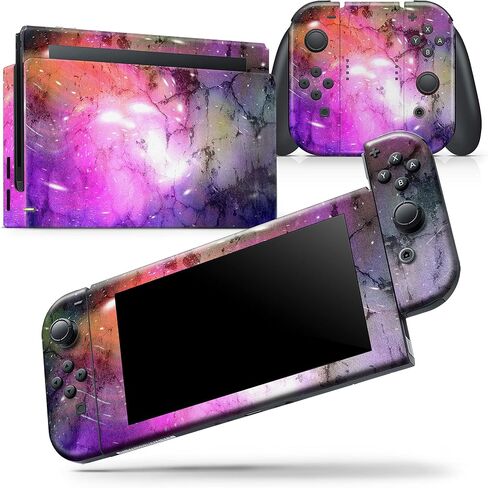 Design Skinz - متوافق مع Nintendo DSi XL - غطاء حماية من الفينيل مقاوم للخدش وقابل للإزالة - لون نيون مشوه in Saudi Arabia