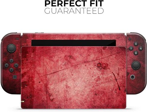 Design Skinz - Compatible with Nintendo DSi XL - Skin Decal Protective Scratch-Resistant Removable Vinyl Wrap Cover - Grungy Red Scratched Surface in Saudi Arabia