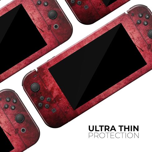 Design Skinz - Compatible with Nintendo DSi XL - Skin Decal Protective Scratch-Resistant Removable Vinyl Wrap Cover - Grungy Red Scratched Surface in Saudi Arabia