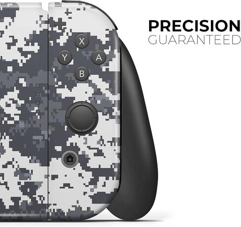 Design Skinz - متوافق مع Nintendo DSi XL - غطاء حماية من الفينيل مقاوم للخدش وقابل للإزالة - أبيض ورمادي مموه رقمي in Saudi Arabia