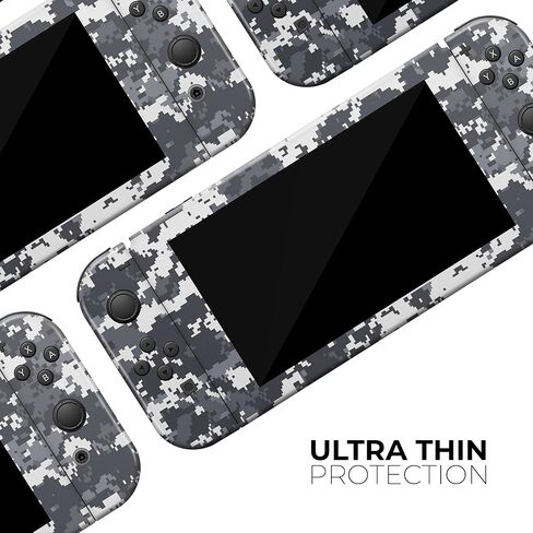 Design Skinz - متوافق مع Nintendo DSi XL - غطاء حماية من الفينيل مقاوم للخدش وقابل للإزالة - أبيض ورمادي مموه رقمي in Saudi Arabia