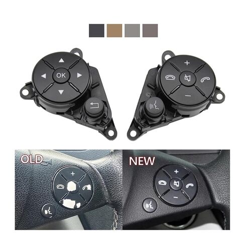 التحكم في مفتاح السيارة مع مجموعة لوحة الدائرة المتوافقة مع C GLK E Class W204 X204 W212 W207 (أسود L وR) (أسود يسار) in Kuwait