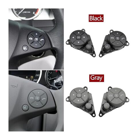 التحكم في مفتاح السيارة مع مجموعة لوحة الدائرة المتوافقة مع C GLK E Class W204 X204 W212 W207 (أسود L وR) (أسود يسار) in Kuwait