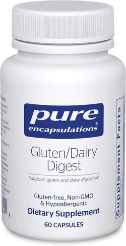 Pure Encapsulations Gluten/Dairy Digest | Unique Mix of Enzymes to Support Healthy Gluten and Dairy Digestion* | 60 Capsules in Saudi Arabia