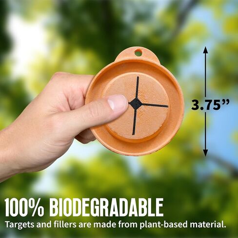 Reactive Shooting Targets Refill - 6 Pack | Eco-Friendly Biodegradable Clay Pigeon Alternative | Powder Visual Impact, Outdoor Gun Range Accessories | Assembled in USA in Saudi Arabia