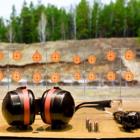 Reactive Shooting Targets Refill - 6 Pack | Eco-Friendly Biodegradable Clay Pigeon Alternative | Powder Visual Impact, Outdoor Gun Range Accessories | Assembled in USA in Saudi Arabia