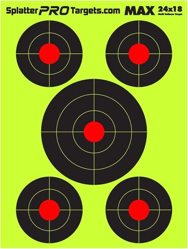 18x24 أهداف ترشيش كبيرة جدًا. ترشاش بلونين لرؤية لقطاتك بسهولة! بقع الفلورسنت الصفراء والبيضاء الساطعة. in Kuwait