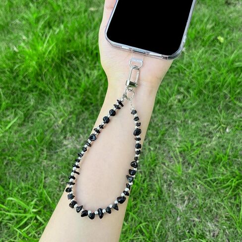 سلسلة الهاتف حزام المعصم الأحجار الكريمة الطبيعية الهاتف سحر الحبل مطرز حزام للنساء الفتيات in Kuwait