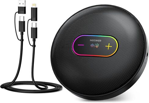 ميكروفون USB NEEWER UM04، ميكروفون مكثف متعدد الاتجاهات لسطح المكتب مع خاصية إلغاء الضوضاء كتم الصوت 48 كيلو هرتز/24 بت لتسجيل الاجتماعات عبر الإنترنت وتعليم Skype متوافق مع أجهزة الكمبيوتر التي تعمل بنظام Windows PC Mac والهاتف in Saudi Arabia
