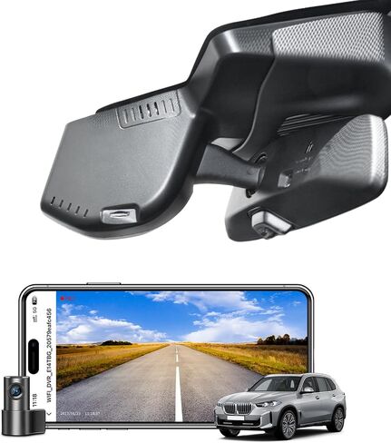 كاميرا داش أمامية 4K وخلفية 1080 بكسل لسيارة BMW X5 Gen4 G05 F95 2024+ Facelift (الموديل C)، X5 M M60i sDrive40i xDrive40i، طراز OEM، فيديو 2160P UHD، WiFi & APP، بطاقة 128 جيجابايت in Kuwait