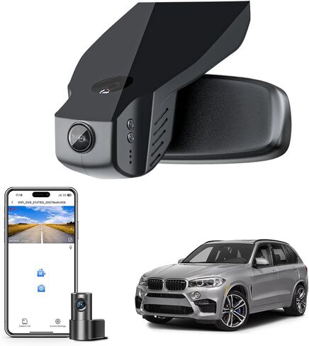 كاميرا داش أمامية 4K وخلفية 1080 بكسل لسيارة BMW X5 Gen4 G05 F95 2024+ Facelift (الموديل C)، X5 M M60i sDrive40i xDrive40i، طراز OEM، فيديو 2160P UHD، WiFi & APP، بطاقة 128 جيجابايت in Kuwait