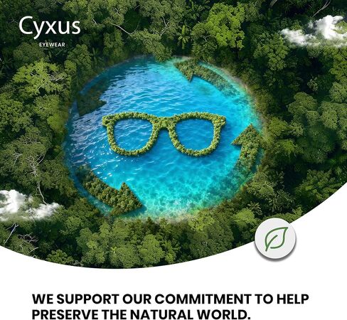 نظارات Cyxus دائرية للضوء الأزرق للرجال والنساء بإطار سلكي يحجب الأشعة فوق البنفسجية، نظارات كمبيوتر بعدسات شفافة معدنية خفيفة للغاية in Saudi Arabia