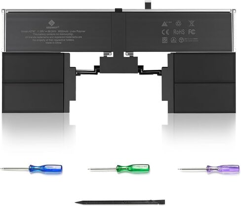 E EGOWAY A2941 A2797 بطارية بديلة للكمبيوتر المحمول MacBook Air 15 بوصة M2 (2023)، EMC 8301، سعة 6000 مللي أمبير في الساعة in Saudi Arabia
