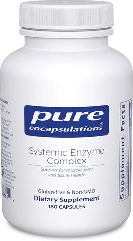 Pure Encapsulations Systemic Enzyme Complex | Supplement to Support Muscle, Joint, Cartilage, and Connective Tissue Health* | 180 Capsules in Saudi Arabia