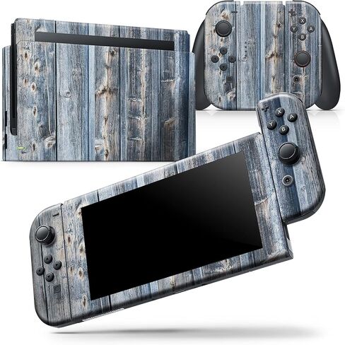 Design Skinz - Compatible with Nintendo Switch Joy-Con Only - Skin Decal Protective Scratch-Resistant Removable Vinyl Wrap Cover - Vertical Planks of Wood in Saudi Arabia
