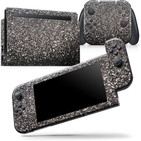 Design Skinz - متوافق مع Nintendo DSi XL - غطاء حماية من الفينيل قابل للإزالة ومقاوم للخدش - أسود لامع غير مركز in Saudi Arabia