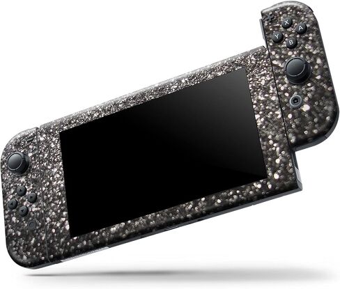 Design Skinz - متوافق مع Nintendo DSi XL - غطاء حماية من الفينيل قابل للإزالة ومقاوم للخدش - أسود لامع غير مركز in Saudi Arabia