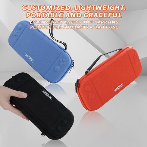 Nintendo Switch 2 Carrying Case - Christmas Birthday Gifts 2025 for Teen Boys, Girls, Men, Women & Gamers, Waterproof Hard Shell Switch 2 Case / Travel Cases, 10 Game Slots & Hidden AirTag Pouch,Black in Kuwait