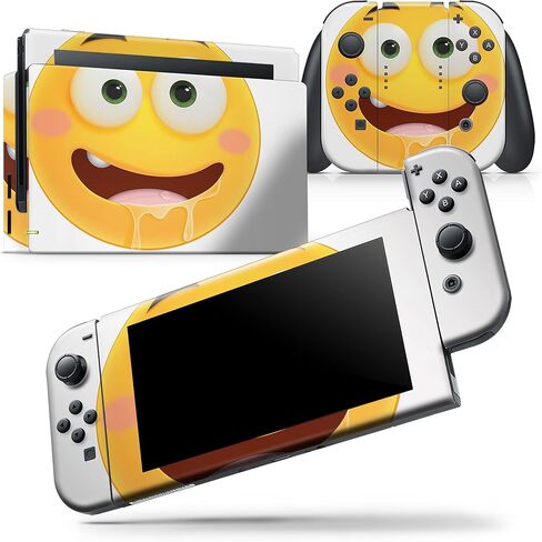 Design Skinz - متوافق مع Nintendo DSi XL - غطاء حماية من الفينيل مقاوم للخدش وقابل للإزالة - رموز تعبيرية صديقة لللعاب in Saudi Arabia