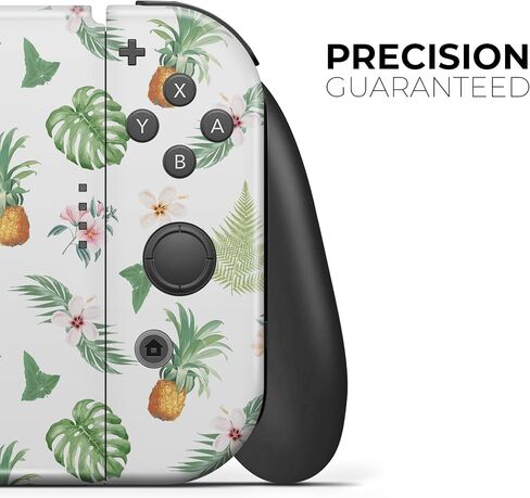 Design Skinz - متوافق مع Nintendo DSi XL - غطاء حماية من الفينيل قابل للإزالة ومقاوم للخدش - الأناناس الاستوائي ونمط الأزهار in Saudi Arabia