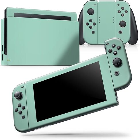 Design Skinz - متوافق مع Nintendo DSi XL - غطاء حماية من الفينيل مقاوم للخدش وقابل للإزالة - لون باستيل نعناعي بسيط in Saudi Arabia