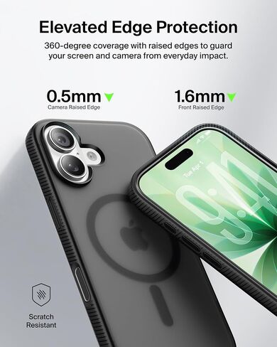 Belkin for iPhone 17 Pro Case, Grip, MagSafe Compatible w/Anti-Scratch & Anti-Yellowing Coating, Touch Sensitive Camera Control - Military Grade, Anti-Slip, Magnetic, Shockproof, Protective in Saudi Arabia