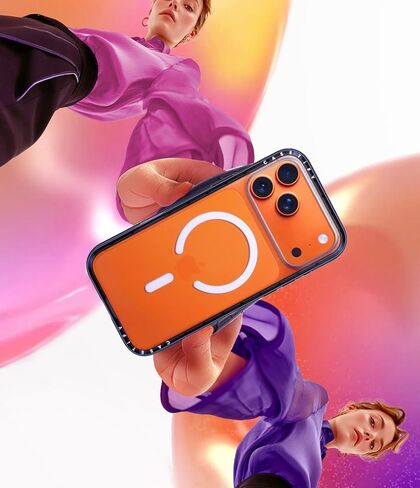 حافظة CASETiFY صغيرة الحجم لهاتف iPhone 17 Pro Max [رفيعة وأنيقة/متوافقة مع Magsafe / 4 أقدام حماية من السقوط بدرجة عسكرية 2X] - أسود شفاف in Saudi Arabia