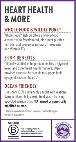 New Chapter Wholemega Whole Fish Oil, 180 Softgels . 1000mg in Saudi Arabia