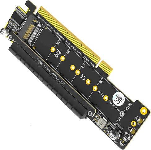 اثنين من محولات NVME PCIe HDDs Raiser إلى محول PCIe إلى بطاقة PCIE4.0 16X in Saudi Arabia