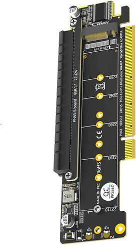 اثنين من محولات NVME PCIe HDDs Raiser إلى محول PCIe إلى بطاقة PCIE4.0 16X in Saudi Arabia