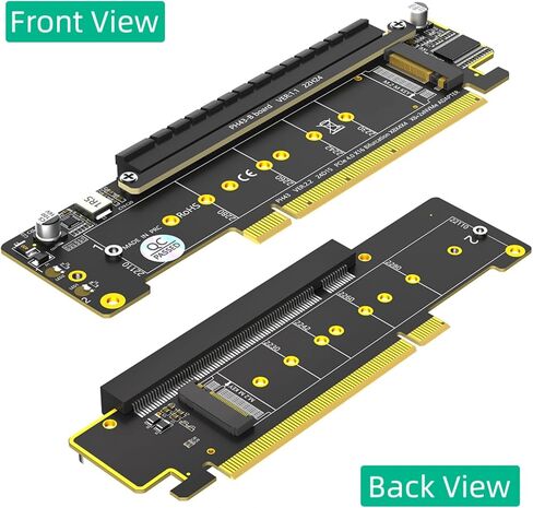 اثنين من محولات NVME PCIe HDDs Raiser إلى محول PCIe إلى بطاقة PCIE4.0 16X in Saudi Arabia