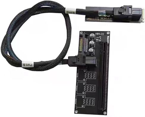 NVMe M.2 to PCIe3.0 X16 Adapters Card for External Display NVME to PCIE X16 Board with Cable Transmission Cable in Saudi Arabia
