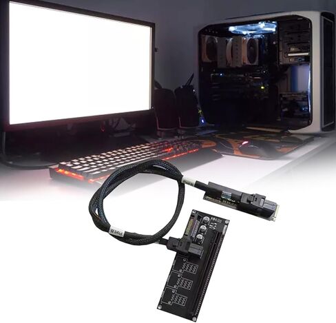 NVMe M.2 to PCIe3.0 X16 Adapters Card for External Display NVME to PCIE X16 Board with Cable Transmission Cable in Saudi Arabia
