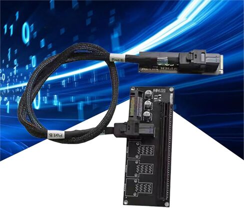 NVMe M.2 to PCIe3.0 X16 Adapters Card for External Display NVME to PCIE X16 Board with Cable Transmission Cable in Saudi Arabia