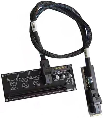 NVMe M.2 to PCIe3.0 X16 Adapters Card for External Display NVME to PCIE X16 Board with Cable Transmission Cable in Saudi Arabia