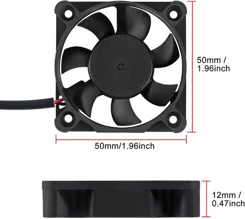4pcs 50mm USB Brushless Cooling Fan 50mm x10mm DC 5V Quiet Cooling Fan 5010 Mini Computer Fan for Small Appliances Series Replacement (5010 5V USB) in Saudi Arabia