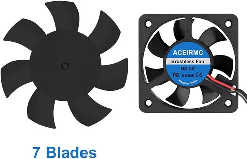 4pcs 50mm USB Brushless Cooling Fan 50mm x10mm DC 5V Quiet Cooling Fan 5010 Mini Computer Fan for Small Appliances Series Replacement (5010 5V USB) in Saudi Arabia