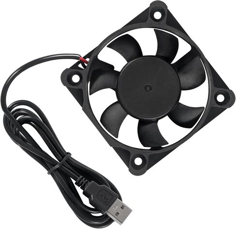 4pcs 50mm USB Brushless Cooling Fan 50mm x10mm DC 5V Quiet Cooling Fan 5010 Mini Computer Fan for Small Appliances Series Replacement (5010 5V USB) in Saudi Arabia
