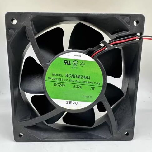 SCNDM24B4 DC 24V 0.32A 7W 120x120x38mm مروحة تبريد بسلكين in Saudi Arabia
