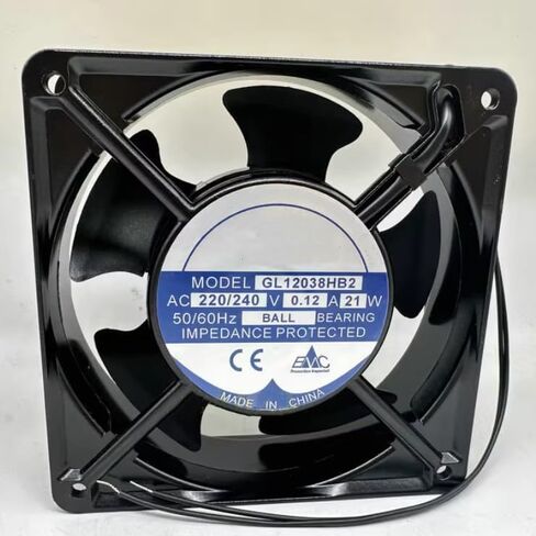 GL12038HB2 AC 220/240V 0.12A 21W 120x120x38mm 2-Wire Cooling Fan in Saudi Arabia
