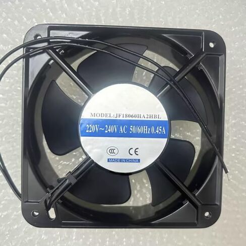 F18060HA2HBL AC 220/240V 0.45A 180x180x60mm مروحة تبريد بسلكين in Saudi Arabia