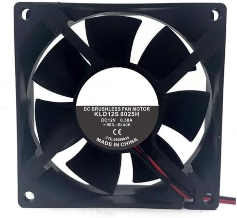 KLD12S8025H DC 12V 0.30A 80x80x25mm 2-Wire Cooling Fan in Saudi Arabia