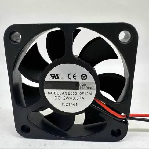 AGE05010F12M DC 12V 0.07A 50x50x10mm 2-Wire Cooling Fan in Saudi Arabia