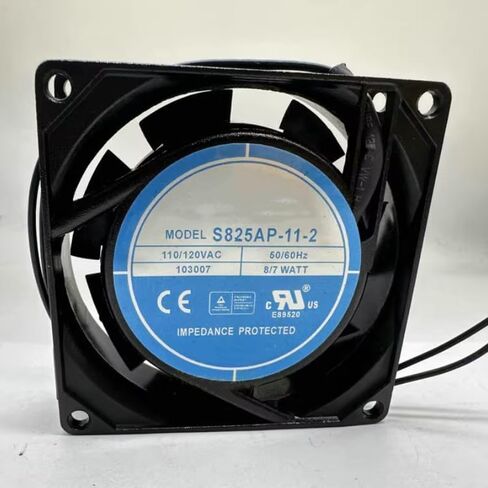 S825AP-11-2 AC 110/120V 8/7W 80x80x25mm مروحة تبريد بسلكين in Saudi Arabia