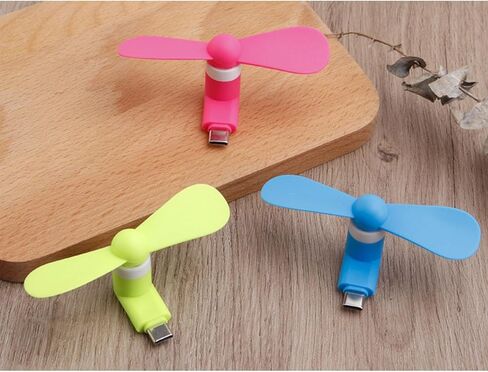 Mini Fan,Type C Port Fan Outdoor Cooling for Android Devices Mobile Phone Summer Accessories in Saudi Arabia